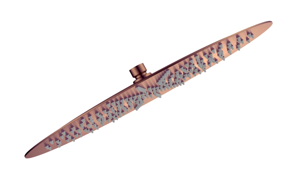 Верхний душ AQUAme, Ø400 мм, нерж. сталь, медь шлифованная — AQM8606BC