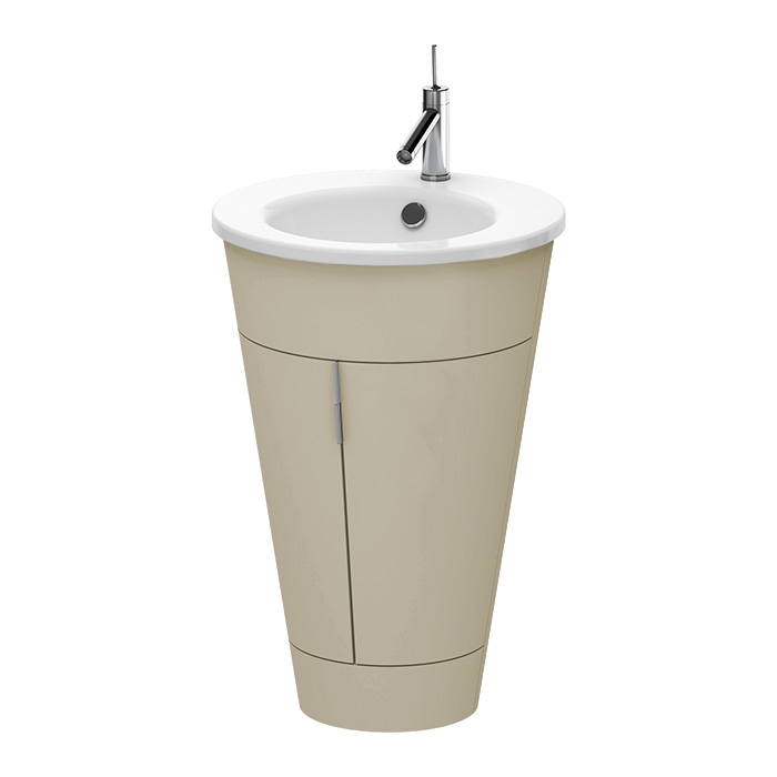 Duravit Starck 1 Тумба напольная 60x56xh82.5см, с раковиной, цвет: taupe satin matt