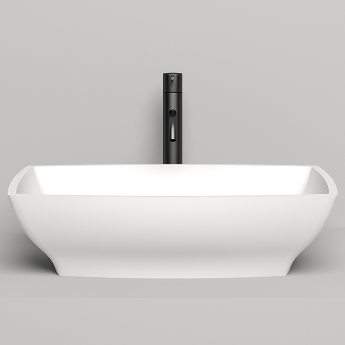 Salini Gloria Раковина 60x38x15см, без отв., накладная, S-Sense, цвет: белый глянцевый