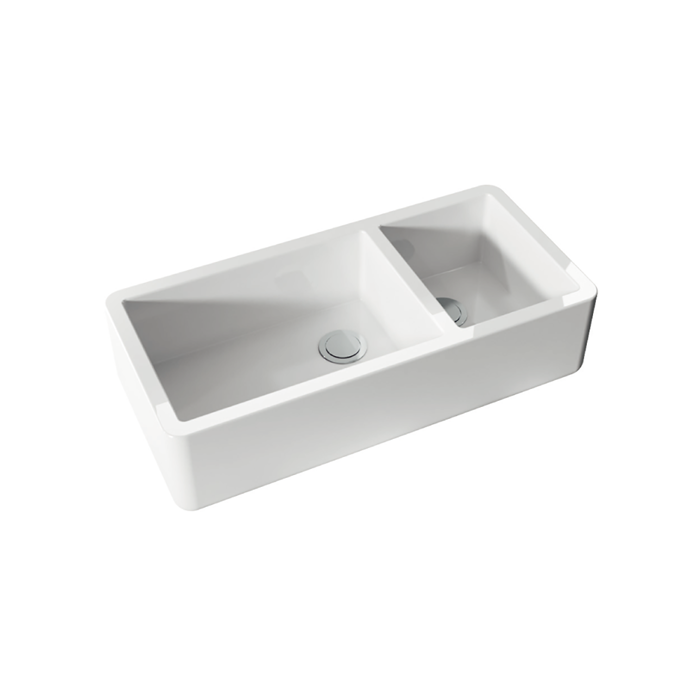 Раковина Kerasan Hannah Oxfordshire 100x47x25.4 см, без отв., кухонная, цвет: белый