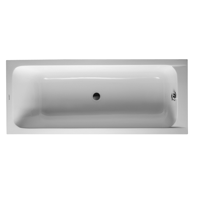 Duravit D-Code Ванна акриловая прямоугольная 170х70x40см, встраиваемая, с 1 наклоном для спины, выпуск центральный, цвет: белый