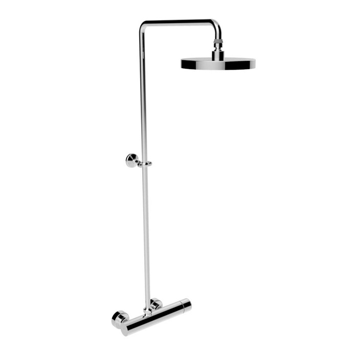 Душевой комплект Stella Bamboo 3283/301-200: смеситель, штанга+верхний душ 200мм, цвет: хром