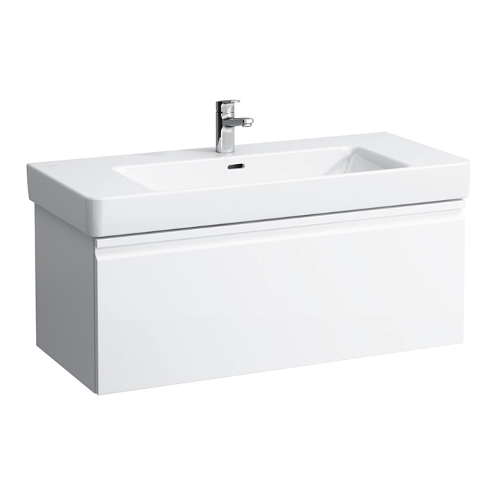 Laufen Pro S Тумба с раковиной, 101х45х39см, подвесная, 1 ящик, цвет: белый матовый