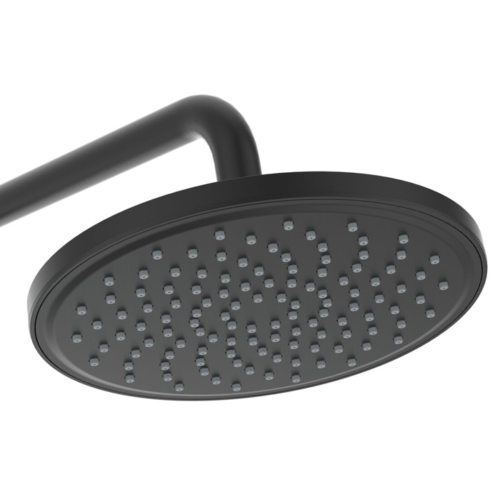 Ideal Standard IdealRain Cerafine O Душевая система с настенным смесителем, верхним душем Ø20см, держателем, лейкой для душа и шлангом 175см, цвет: черный матовый