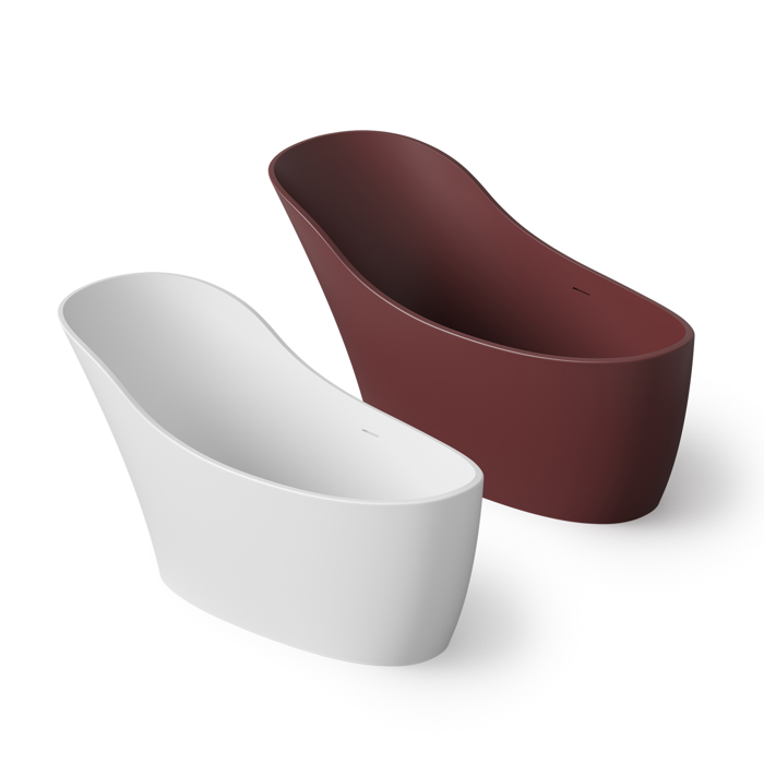 Dea Design Elegant Ванна 169x75x88см, отдельностоящая, Solid Surface, цвет: White №18