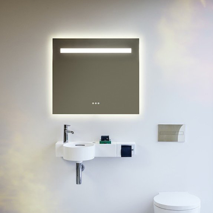 Laufen Leelo Зеркало 100х70см, горизонтальная LED-подсветка,1 сенсорный выключатель, алюминиевый каркас