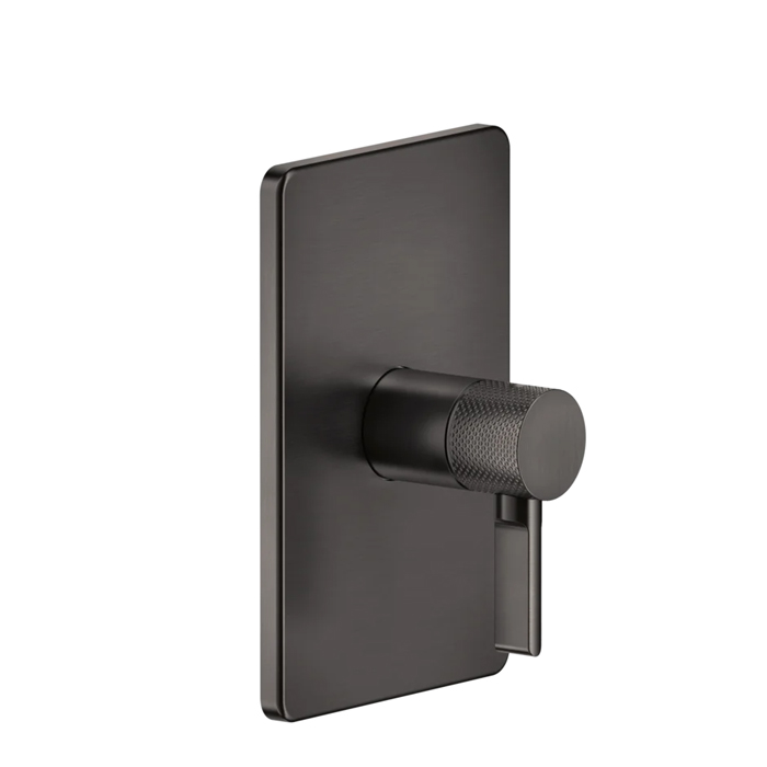 Смеситель для душа Gessi Inciso, встраиваемый, на 1 источник, цвет: brushed black metal pvd