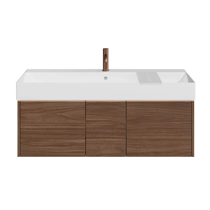 Kerama Marazzi Grande Тумба подвесная, 120х47х37.3см, 3 ящика, цвет: структурированный орех