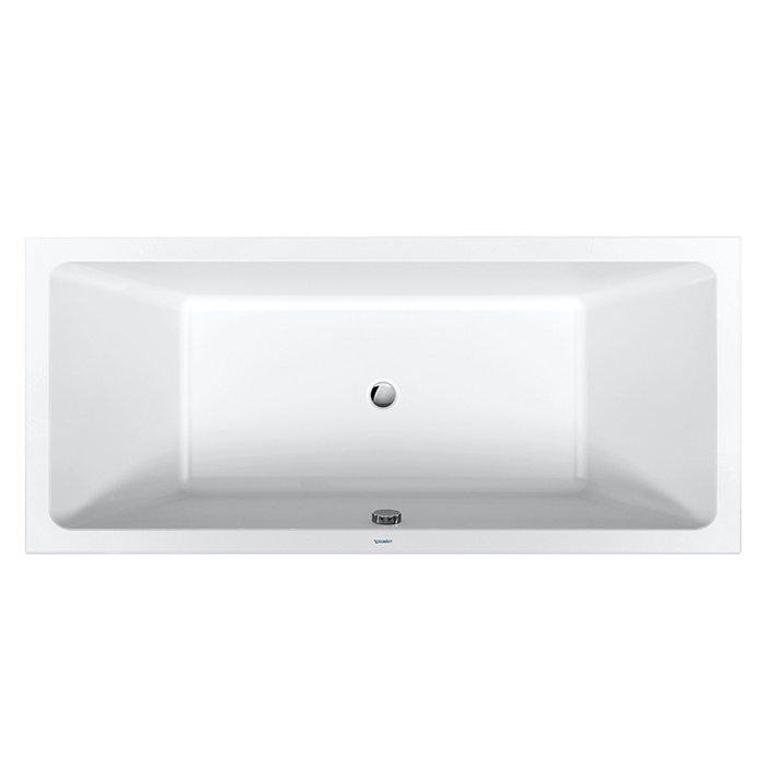 Duravit D.1 Ванна 180х80см, прямоугольная, встроенная, с двумя наклонами спинки, акрил, цвет: белый