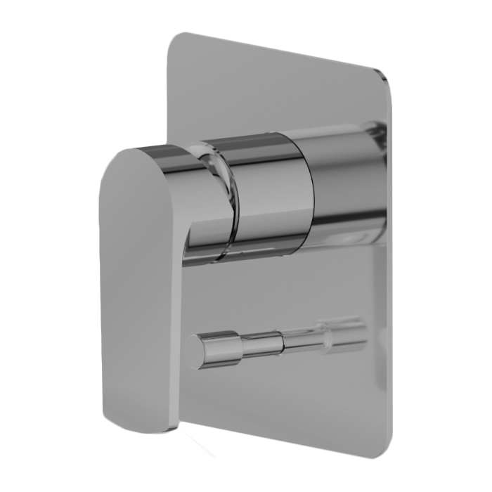 Смеситель для душа Newform Haka, встраиваемый, на 2 источника, цвет: PVD brushed stainless steel