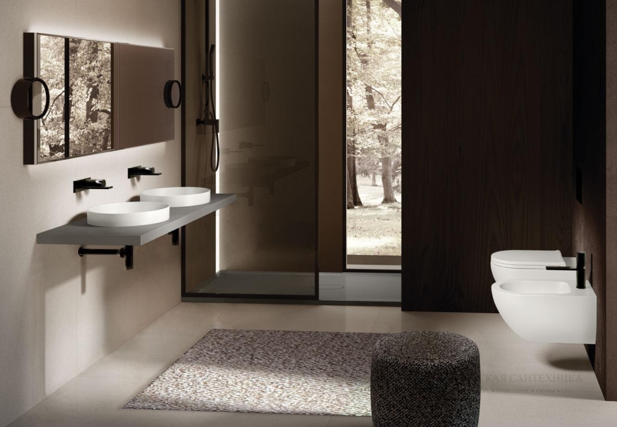 Унитаз Cielo Enjoy 53 подвесной, 350 × 530 мм, Rimless без ободка, цвет: Talco