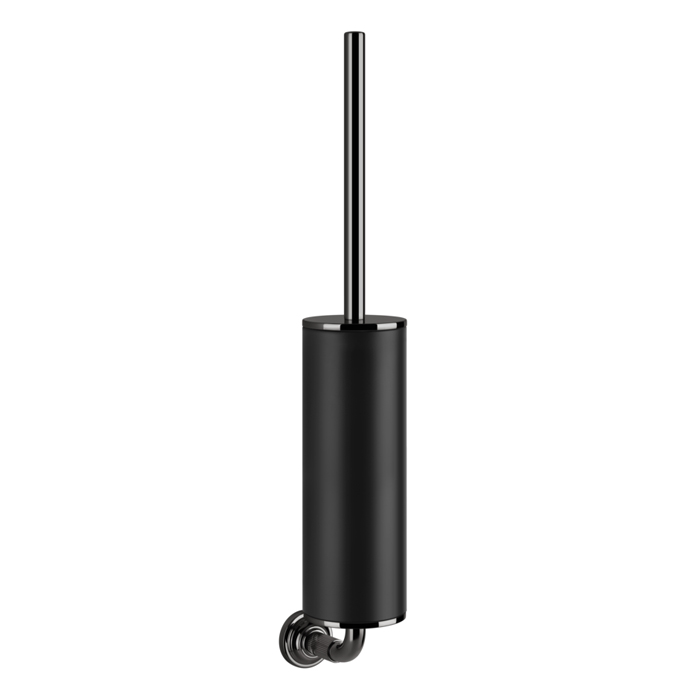Ершик для унитаза подвесной Gessi Venti20, цвет: черный, фурнитура Black Metal PVD