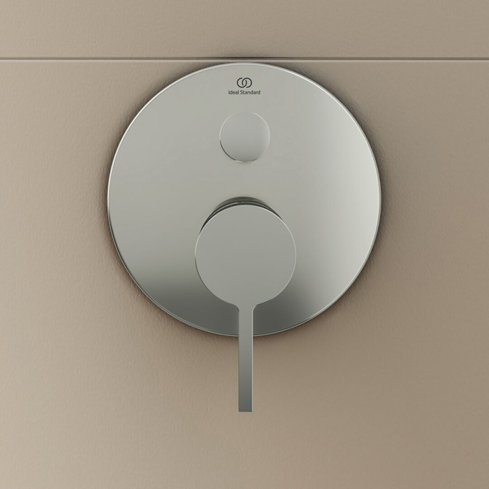 Смеситель для ванны Ideal Standard Joy, встраиваемый, цвет: PVD Silver Storm (Серебряный Шторм)