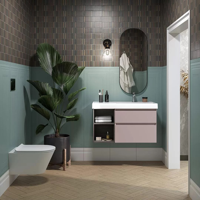 Kerama Marazzi Cubo Раковина 90х48.5х18см., подвесная, мебельная, правая, 1 отв., с переливом, цвет: белый глянцевый