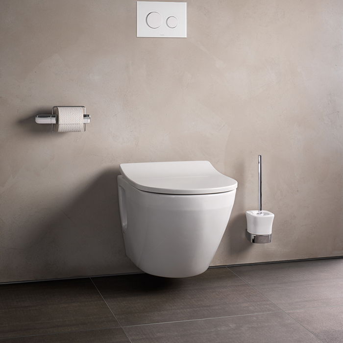 Унитаз подвесной TOTO NC 38x53x34см, безободковый, Tornado Flush, CeFiONtect, цвет: белый