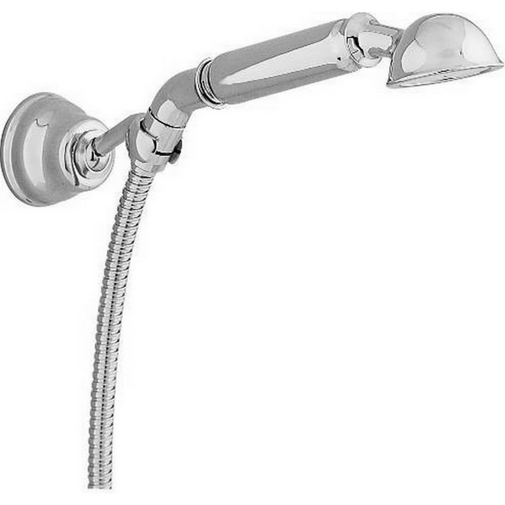 CISAL Shower Душевой гарнитур: ручная лейка, шланг 120 см, держатель настенный для лейки, цвет: хром