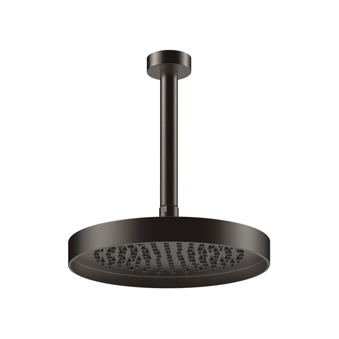 Верхний душ Gessi Incastri 25см, потолочный, цвет: Black Metal Br. PVD
