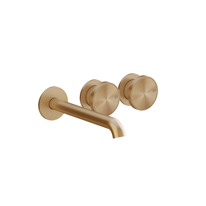 Смеситель для раковины встраиваемый с изливом Gessi Origini на 3 отв, цвет: Warm Bronze Br. PVD