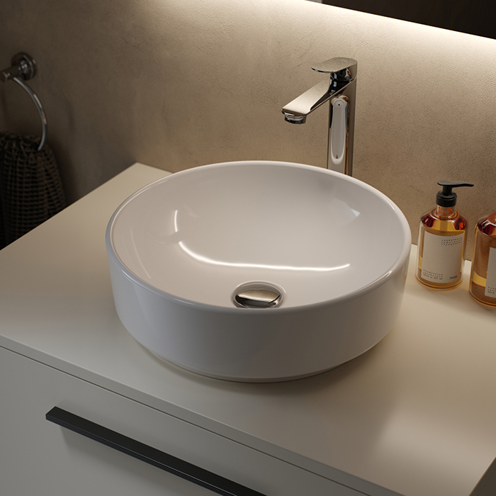 Ideal Standard i.life O Раковина овальная d40см, без отв., без перелива, цвет: белый