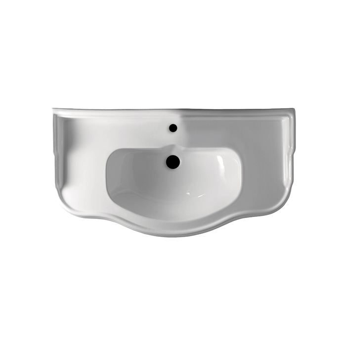 Раковина подвесная Kerasan Retro 100x54.5см, 1 отв., цвет: белый