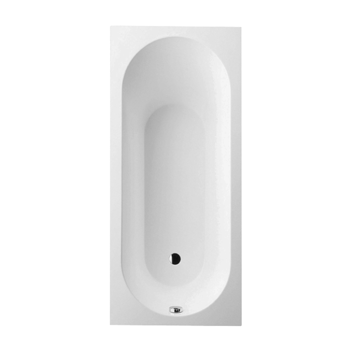 Villeroy&Boch Oberon Ванна 170х75х45см, встраиваемая, слив, ножки, Quaryl, цвет: альпийский белый