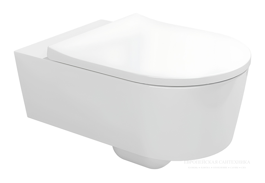 Унитаз Flaminia Link подвесной, 560 × 360 мм, с системой goclean®, цвет: grafite