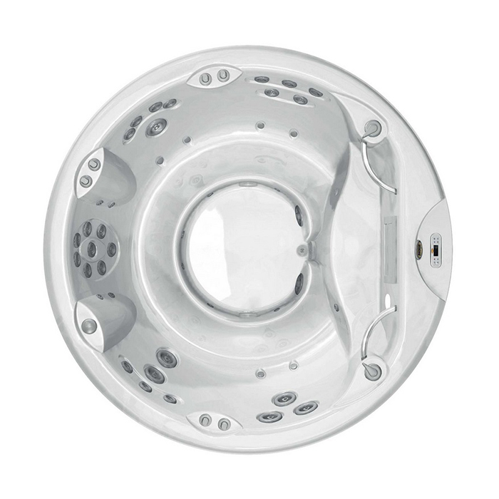 Jacuzzi Alimia Минибассейн 212xh90см, отдельностоящий, гидро/аэромассаж, подсветка, CLEARRAY, нагреватель, с крышкой, отделка: platinum / graphite