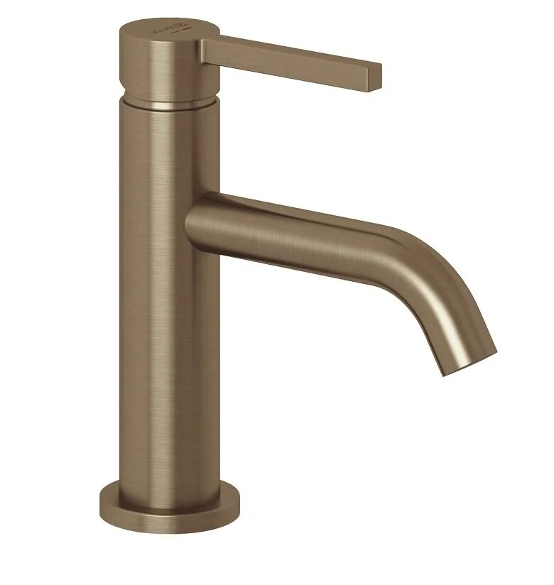 Смеситель для раковины Kludi Nova Fonte Pura, 100 DN 15, без дон. клапана, Brushed Bronze — 20026N115