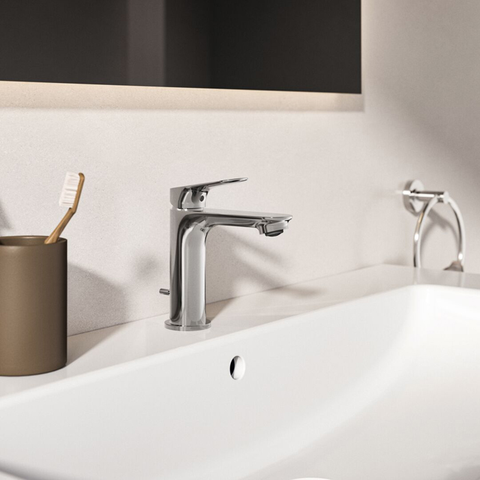Ideal Standard Ceralife O Смеситель для раковины H10см., на 1 отв., с донным клапаном, цвет: хром