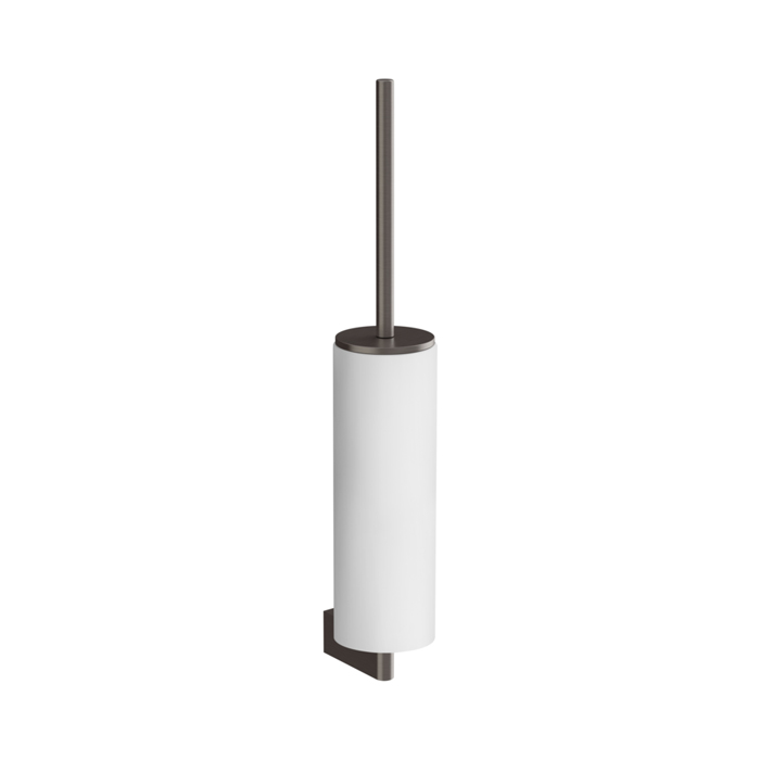 Туалетный ёршик Gessi Origini, подвесной, цвет: белый/Black Metal Brushed PVD