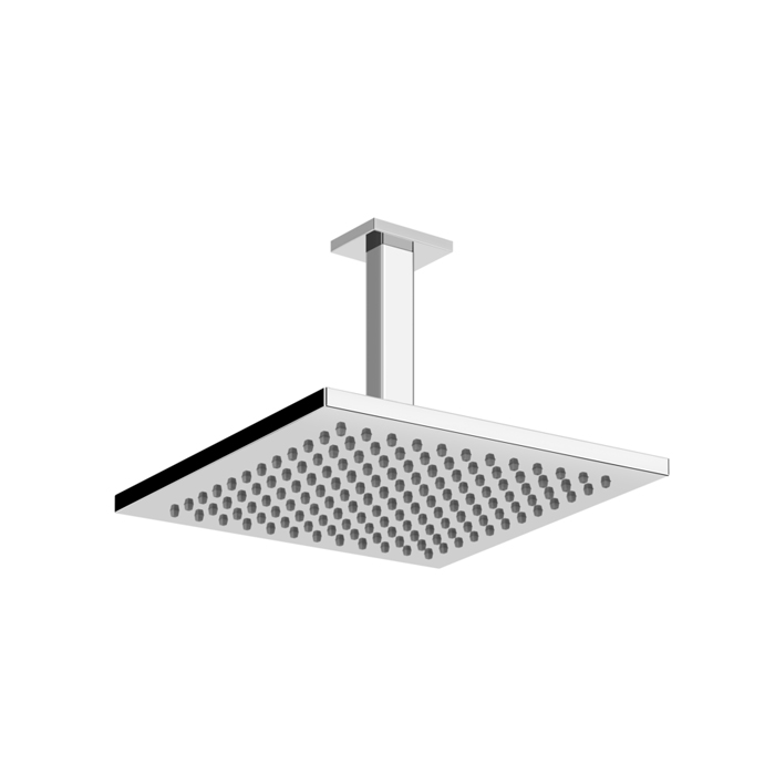 Верхний душ Gessi Emporio shower 20х20см, потолочный, поворотная с шарниром, с защитой от известкового налёта, цвет: хром