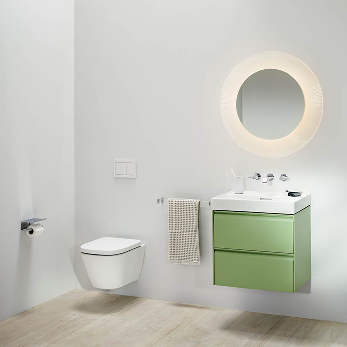 Laufen Meda Унитаз 54x36x35.5см, подвесной, безободковый, смыв Tornado, цвет: белый глянцевый