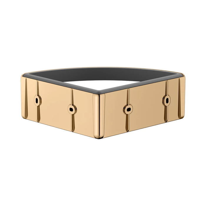 Полочка для душа Keuco Elegance, подвесная, угловая, цвет: brushed brass/anthracite