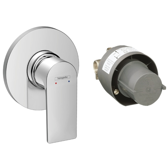 Смеситель для душа Hansgrohe Rebris E, встраиваемый, цвет: хром