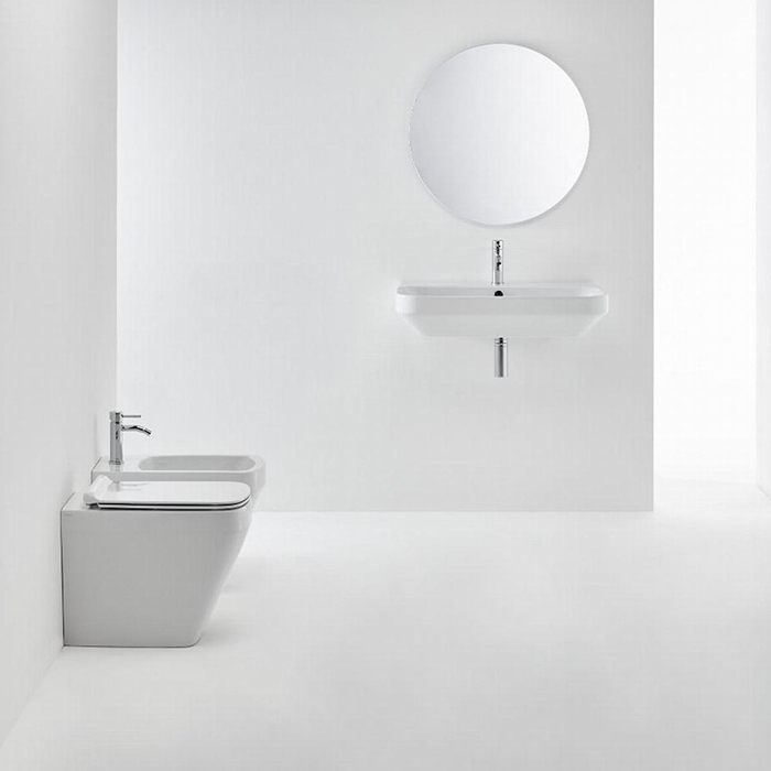Simas Baden Baden Унитаз приставной безободковый 56х36 см, слив универсальный,  цвет: белый
