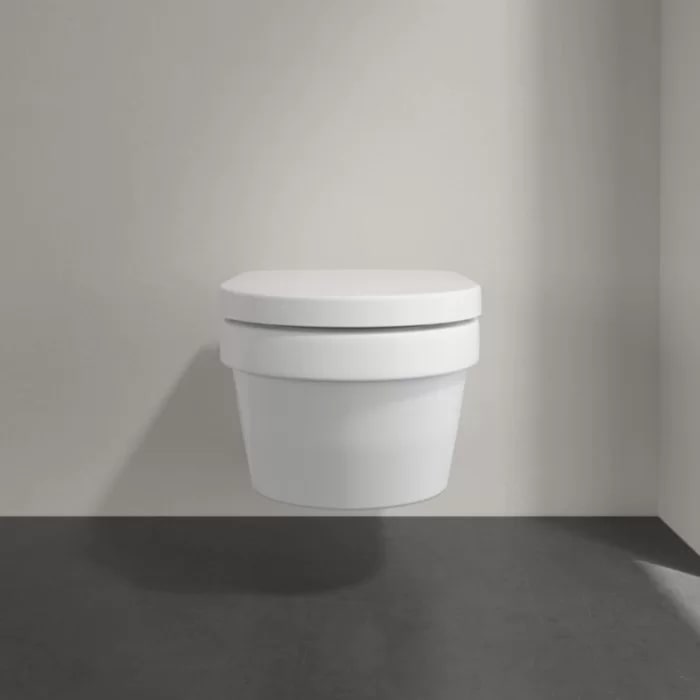 Villeroy&Boch Architectura Унитаз 37х53х33см, подвесной, безободковый, в комплекте сиденье c микролифтом, цвет: альпийский белый
