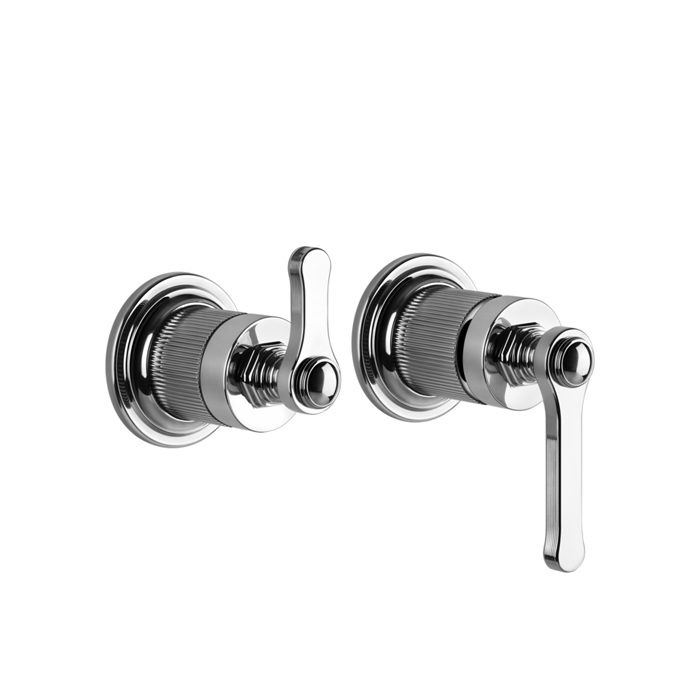 Смеситель встраиваемый Gessi Venti20, однорычажный, с переключателем на 2 положения, внешняя часть, цвет: хром
