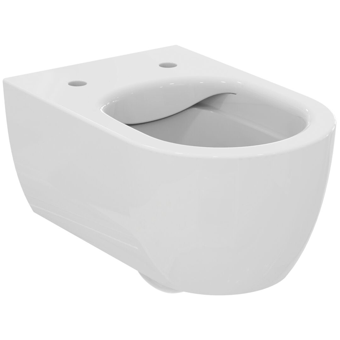 Ideal Standard Blend Curve Унитаз подвесной 54х36см, безободковый с технологией смыва RimLS+®, цвет: Euro White Ideal Plus
