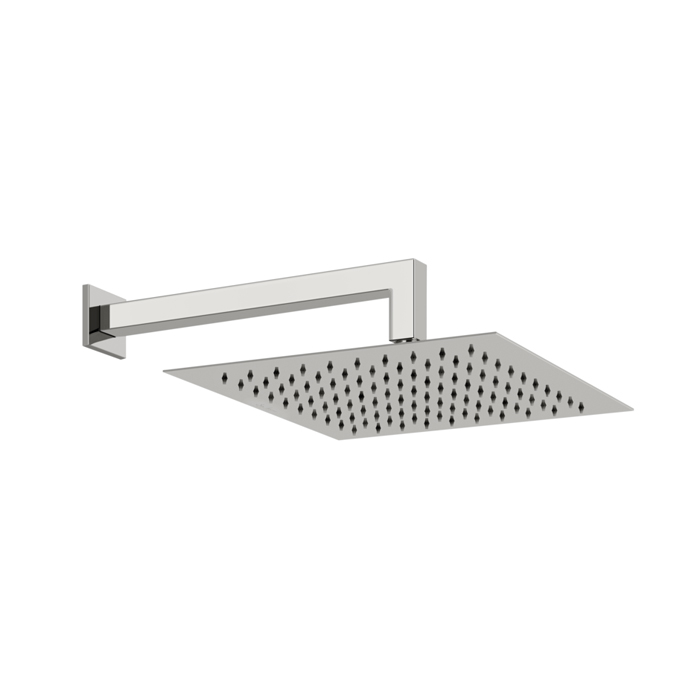 Верхний душ Gessi Emporio shower 30х30см, подвесной, поворотная, с защитой от известкового налёта, цвет: Mirror Steel