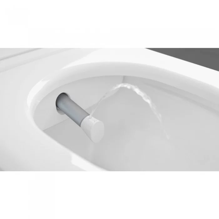 Villeroy&Boch Viclean Унитаз-биде 38.5х59.5х36см, подвесной, в комплекте с сиденьем, покрытие CeramicPlus, цвет: альпийский белый