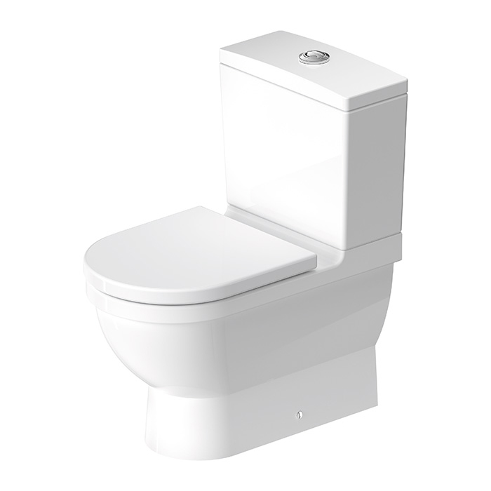 Duravit Starck 3 Унитаз моноблок приставной 65.5х36см, в комплекте с креплением, универсальный выпуск, цвет: белый