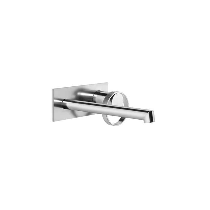 Смеситель для раковины Gessi Anello, встраиваемый с изливом 19.4-21.4см, (внешняя часть) цвет: Black Metal Brushed PVD