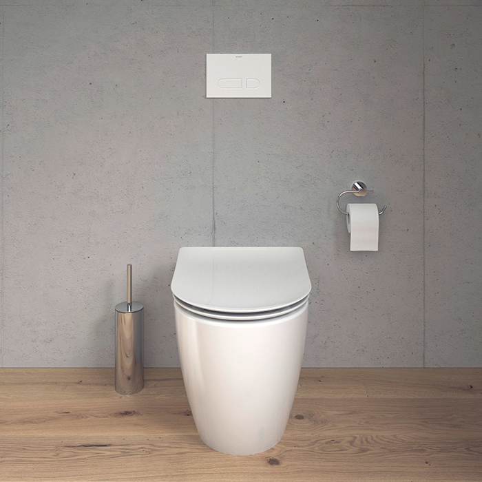 Duravit Soleil by Starck Унитаз 37х60см, напольный, безободковый, слив универсальный, Weiß Hochglanz, HyG, цвет: белый