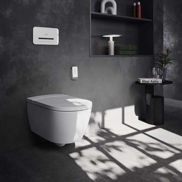 Villeroy&Boch Viclean Унитаз-биде подвесной 38.5х59.5х40см., CeramicPlus, цвет: альпийский белый