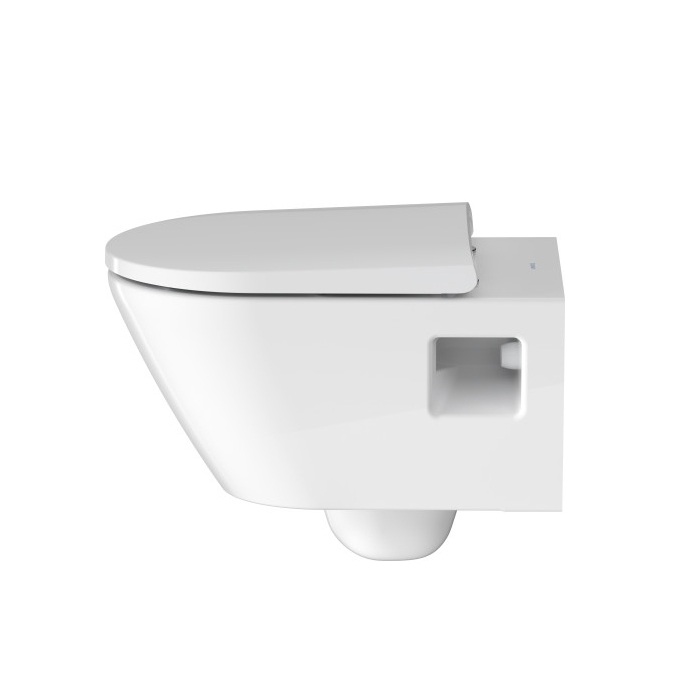 Duravit D-Neo Унитаз 37х54см, подвесной, безободковый, цвет: белый (Сиденье на выбор)
