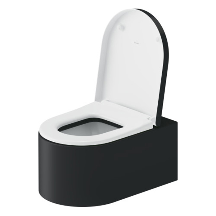 Duravit Millio Унитаз подвесной, 37х57см, декор "Smooth", крепление в компл., цвет: темно-серый матовый