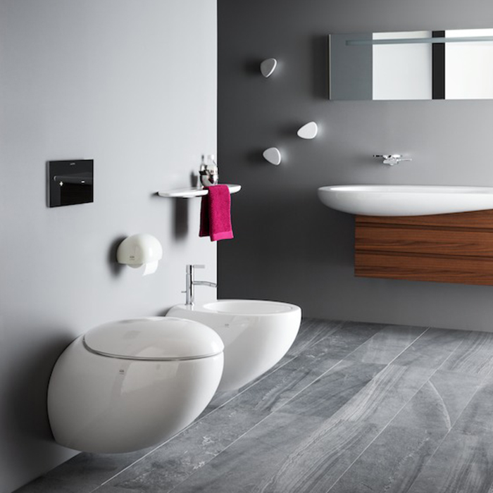 Laufen Alessi One Биде подвесное 58.5x39x35.5см, с 1 отв. под смеситель, с покр. LCC, цвет: белый