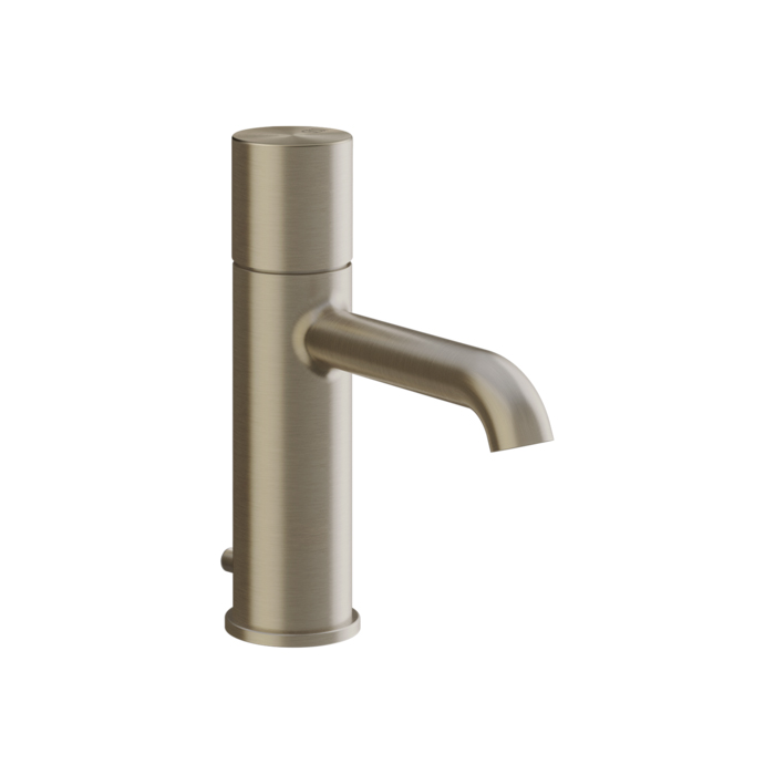 Смеситель для раковины Gessi Habito Unito, 1 отв., с донным клапаном, цвет: Finox Brushed Nickel