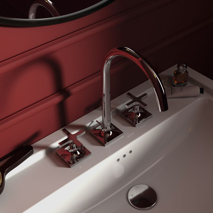 Ideal Standard Joy Neo Смеситель для раковины, на 3 отв., с донным клапаном, цвет: хром