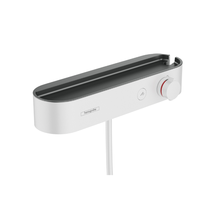 Смеситель для душа Hansgrohe ShowerTablet Select, настенный, термостатический, цвет: белый матовый